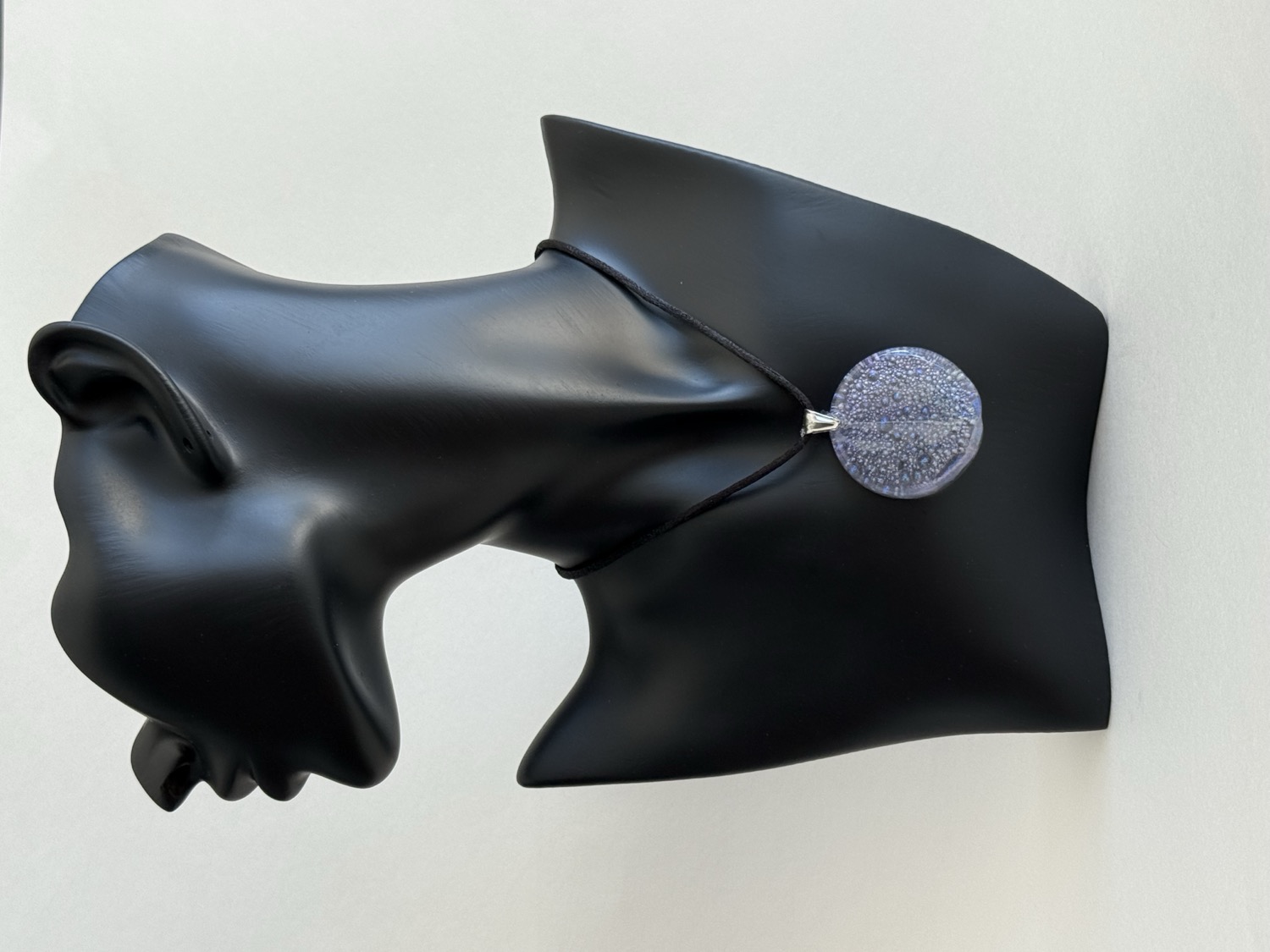 Periwinkle circle pendant