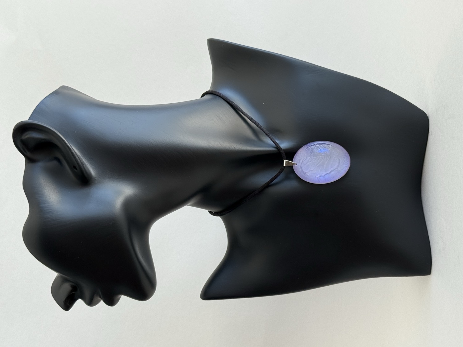 Lavender oval pendant