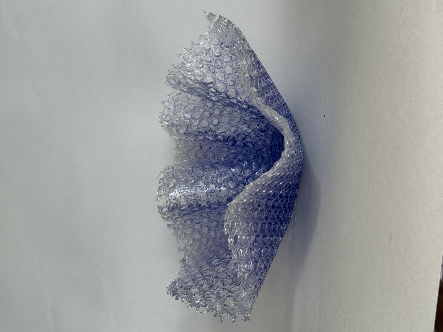 Blue purple resin dome art piece