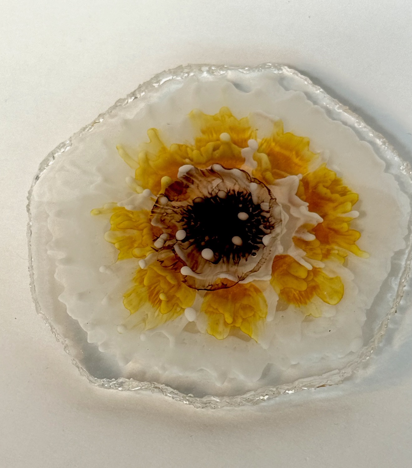 Sunflower coaster view 2