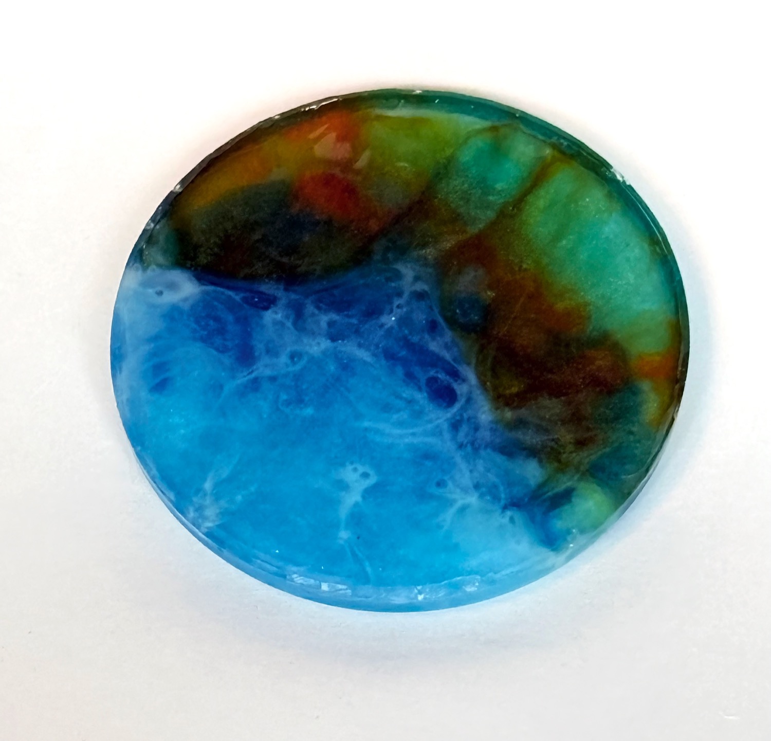 Ocean marble coaster view 2