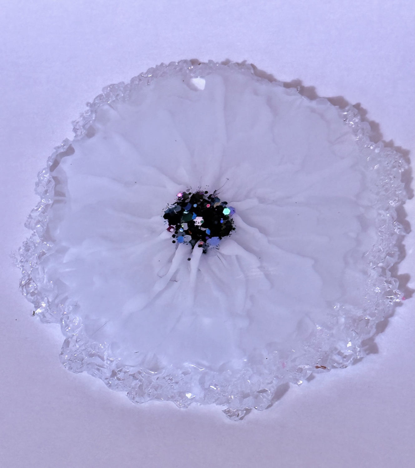 White daisy coaster view 2