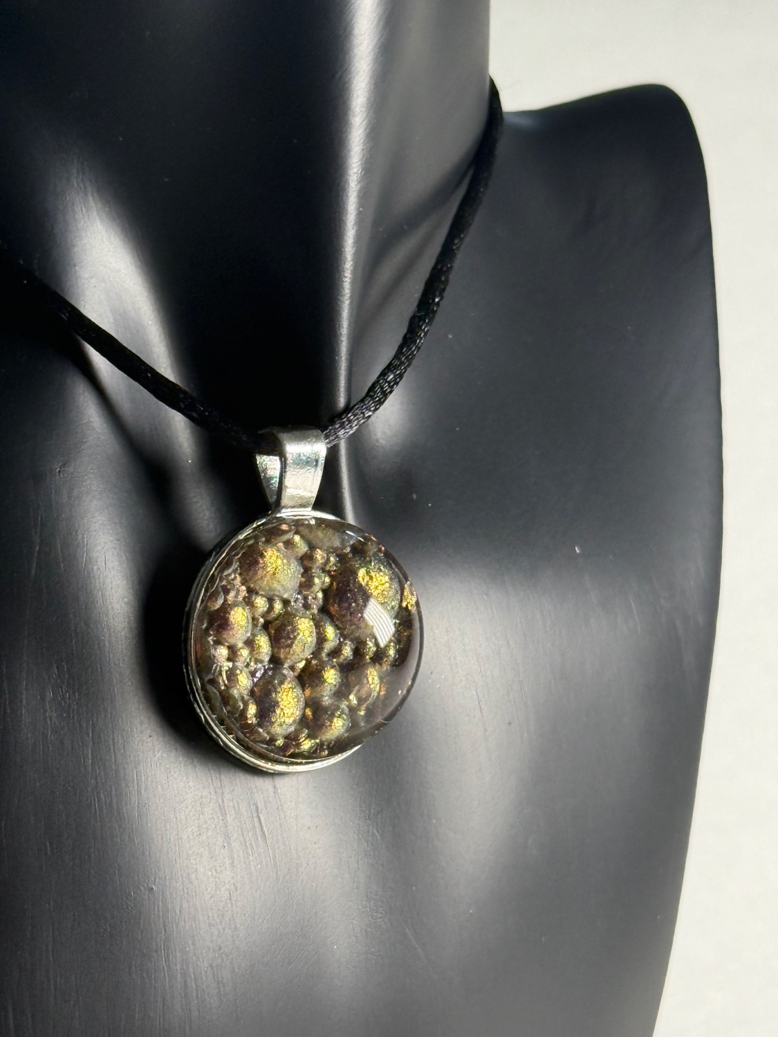 Purple confetti pendant view 4