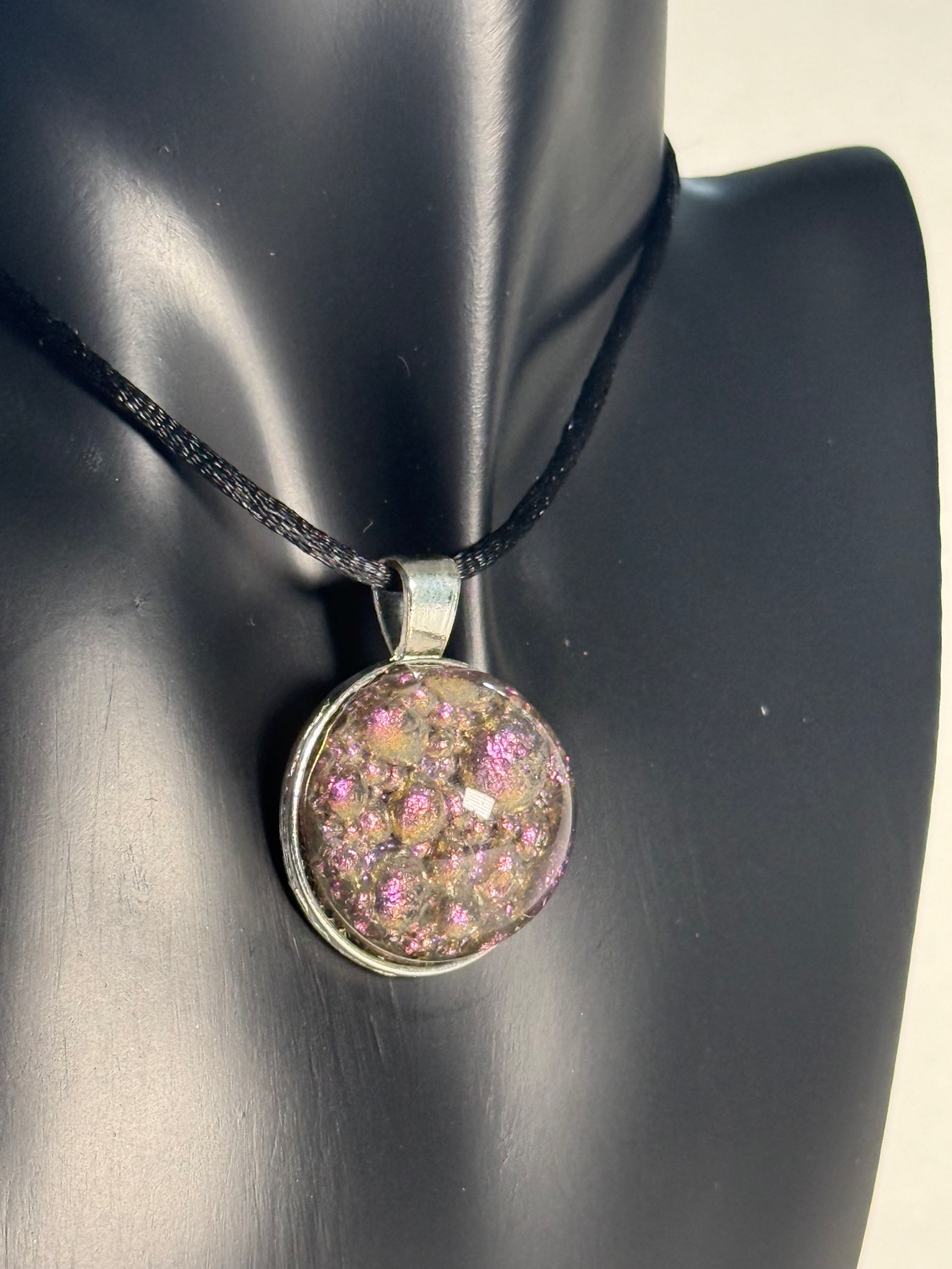 Purple confetti pendant view 5