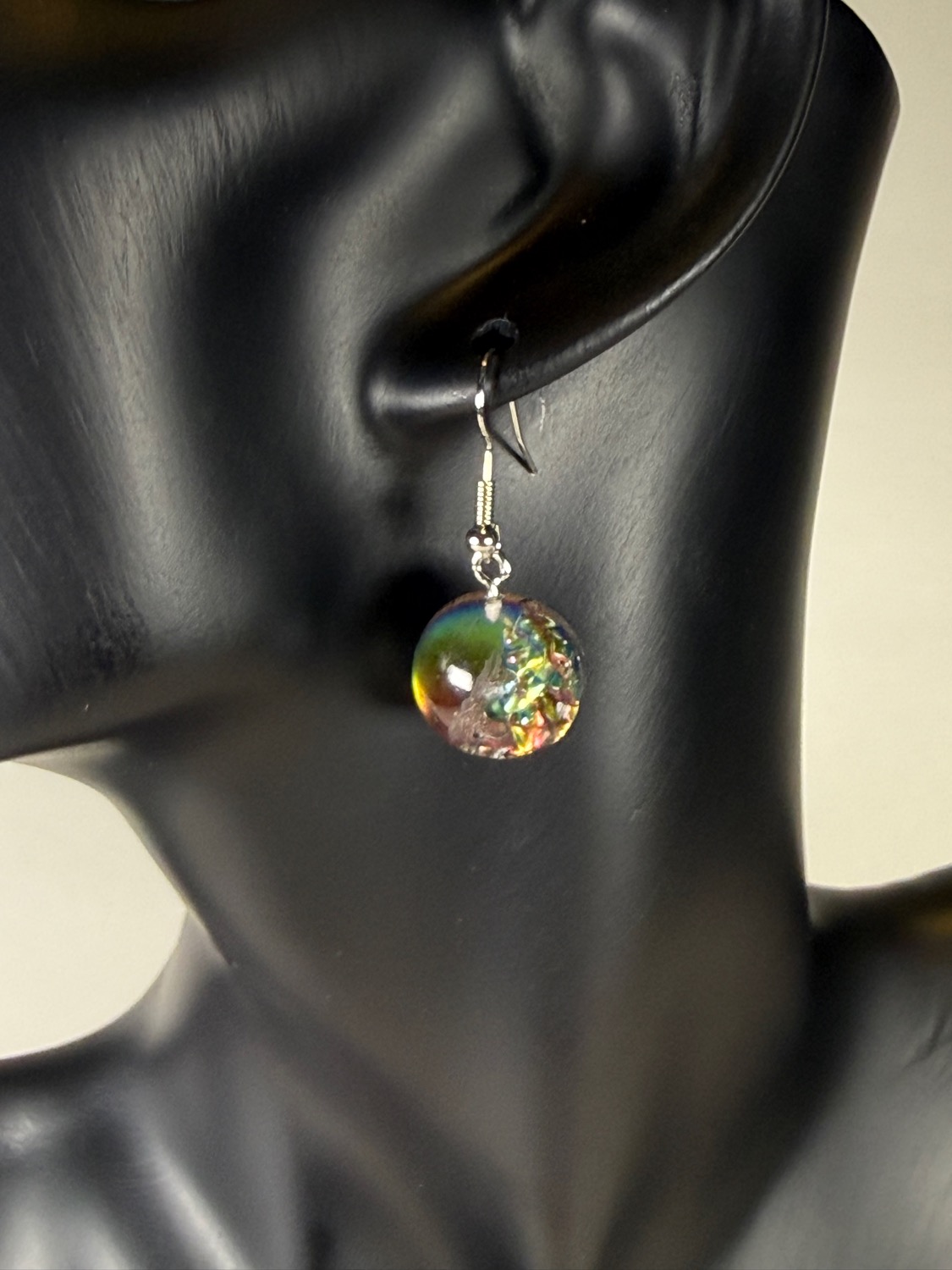 Ember circle earrings view 2