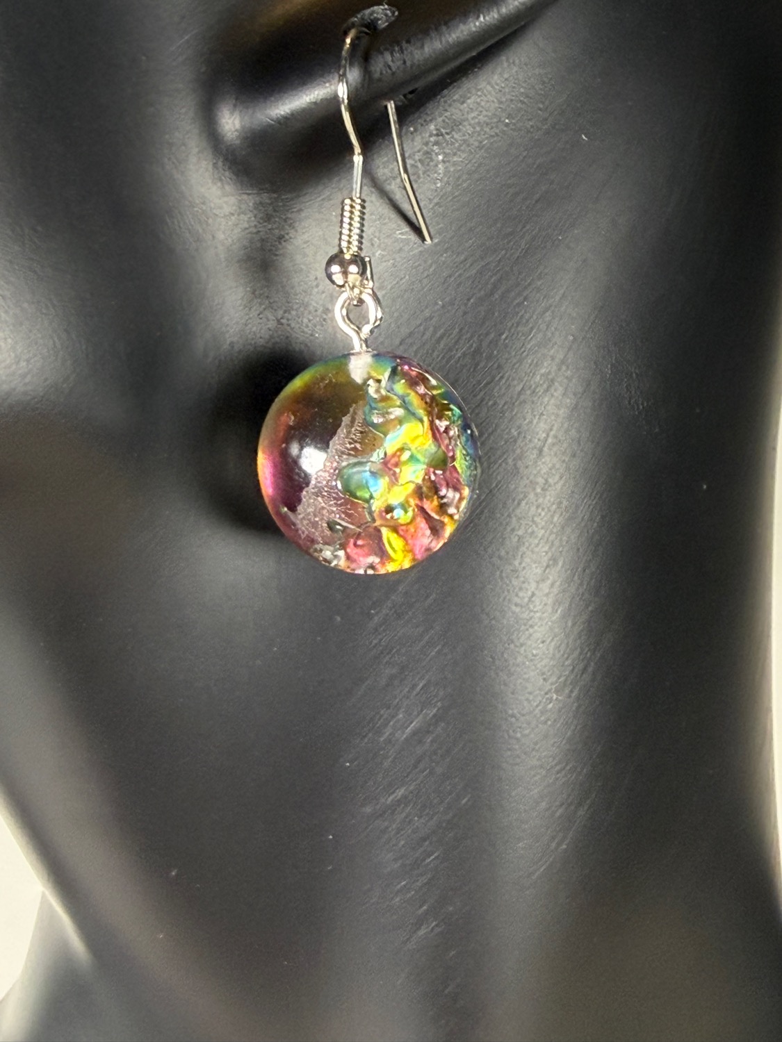 Ember circle earrings view 3