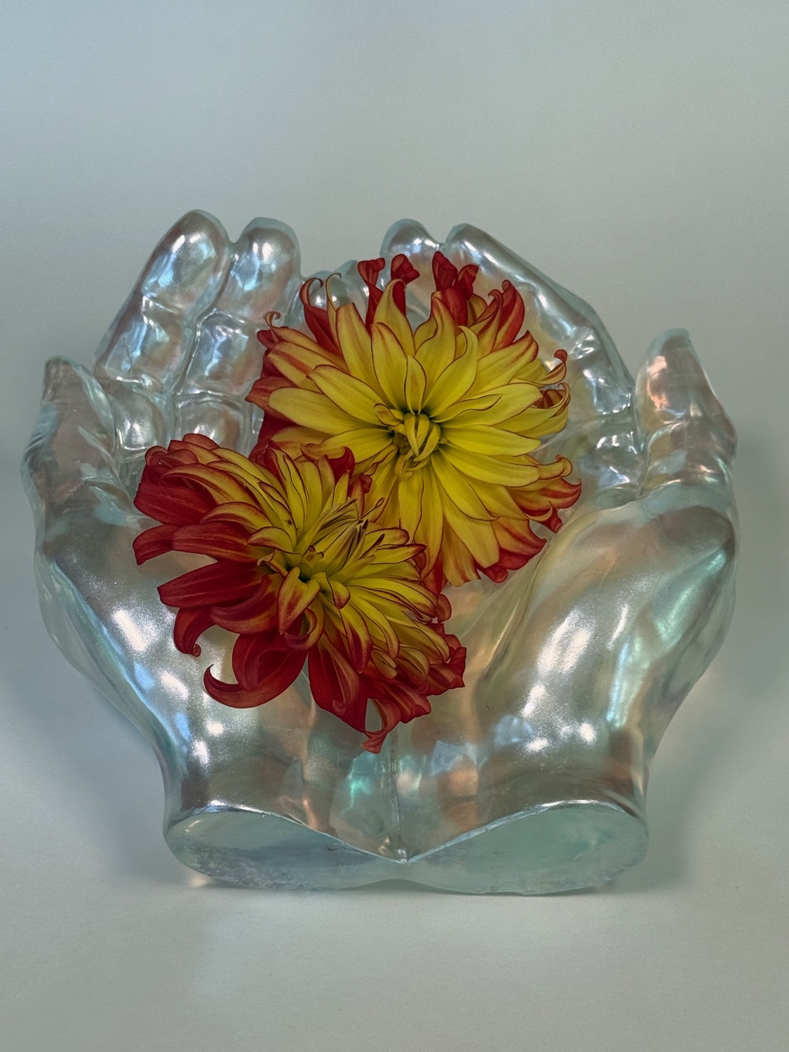 Moonbeam Hands with flowers view 2