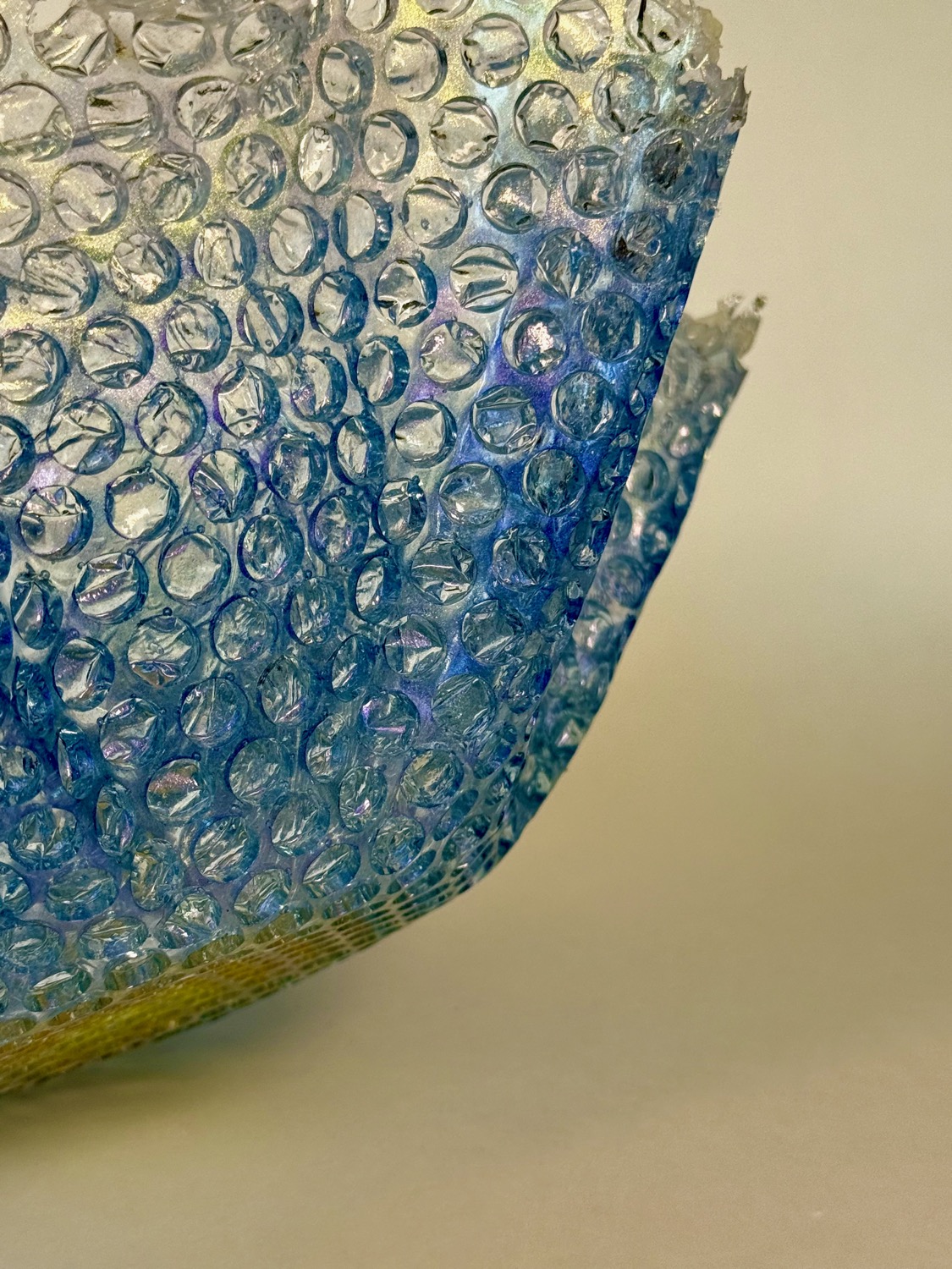 Bubble Wrap Bowl texture closeup