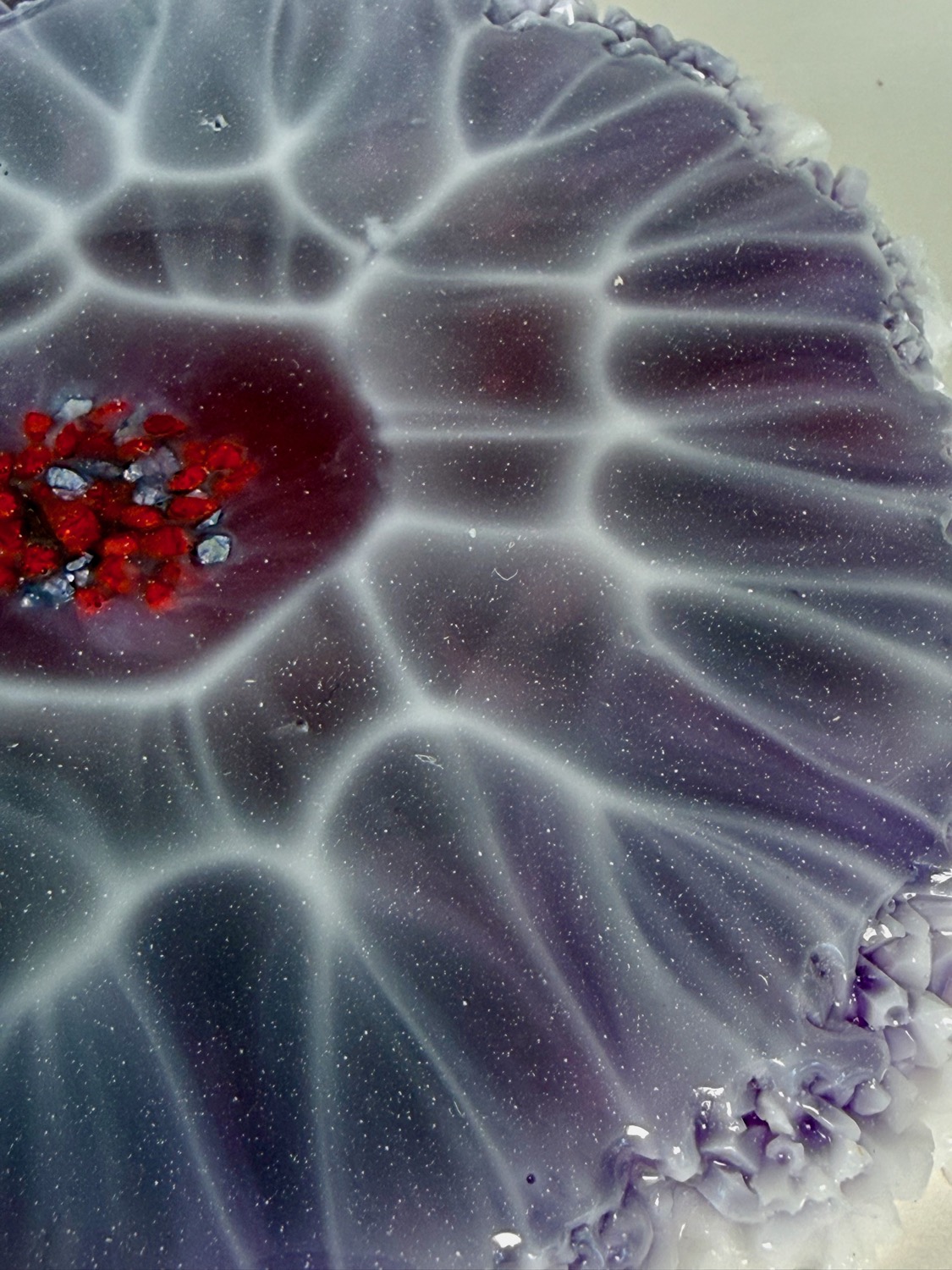 Amethyst Geode coaster close-up
