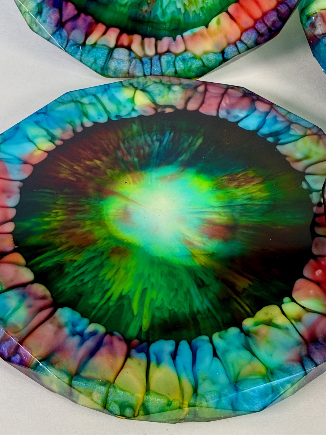 Prism Eye coaster close-up
