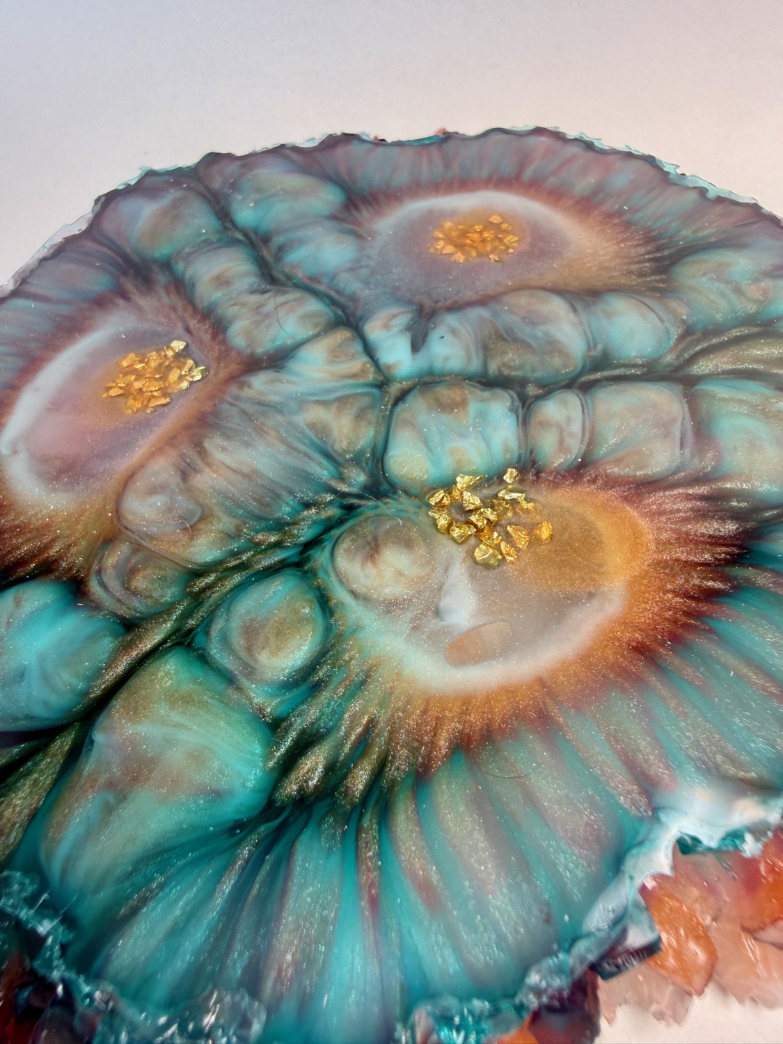 Coral Eye coaster pattern close-up