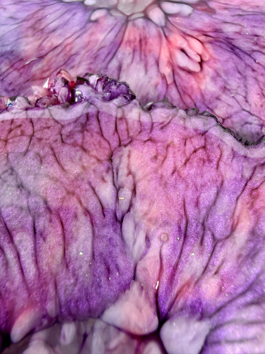 Amethyst Bloom coaster detail