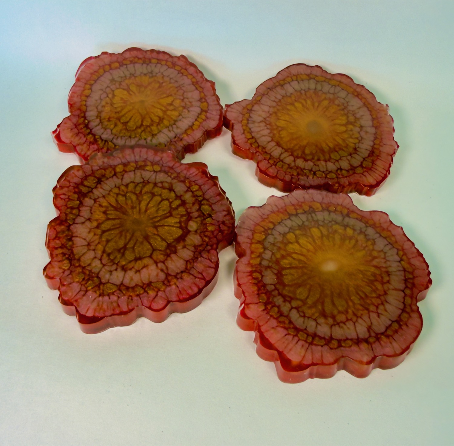 Marigold coasters studio view