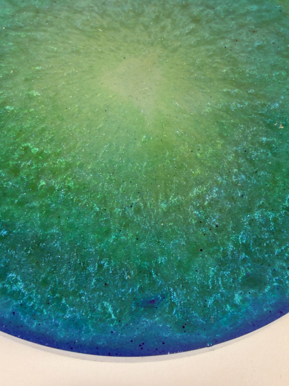 Mermaid Geode coaster macro detail