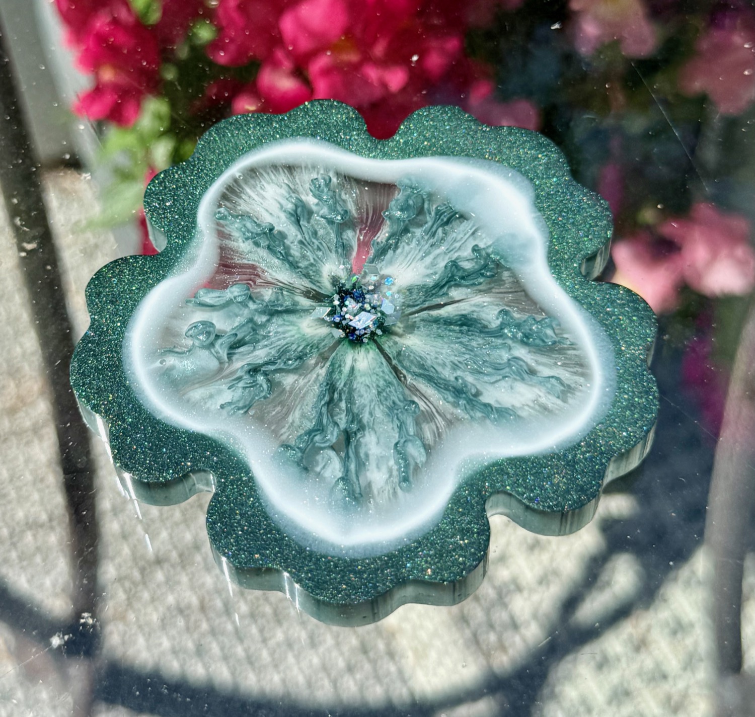 Forest Blossom coaster outdoor view
