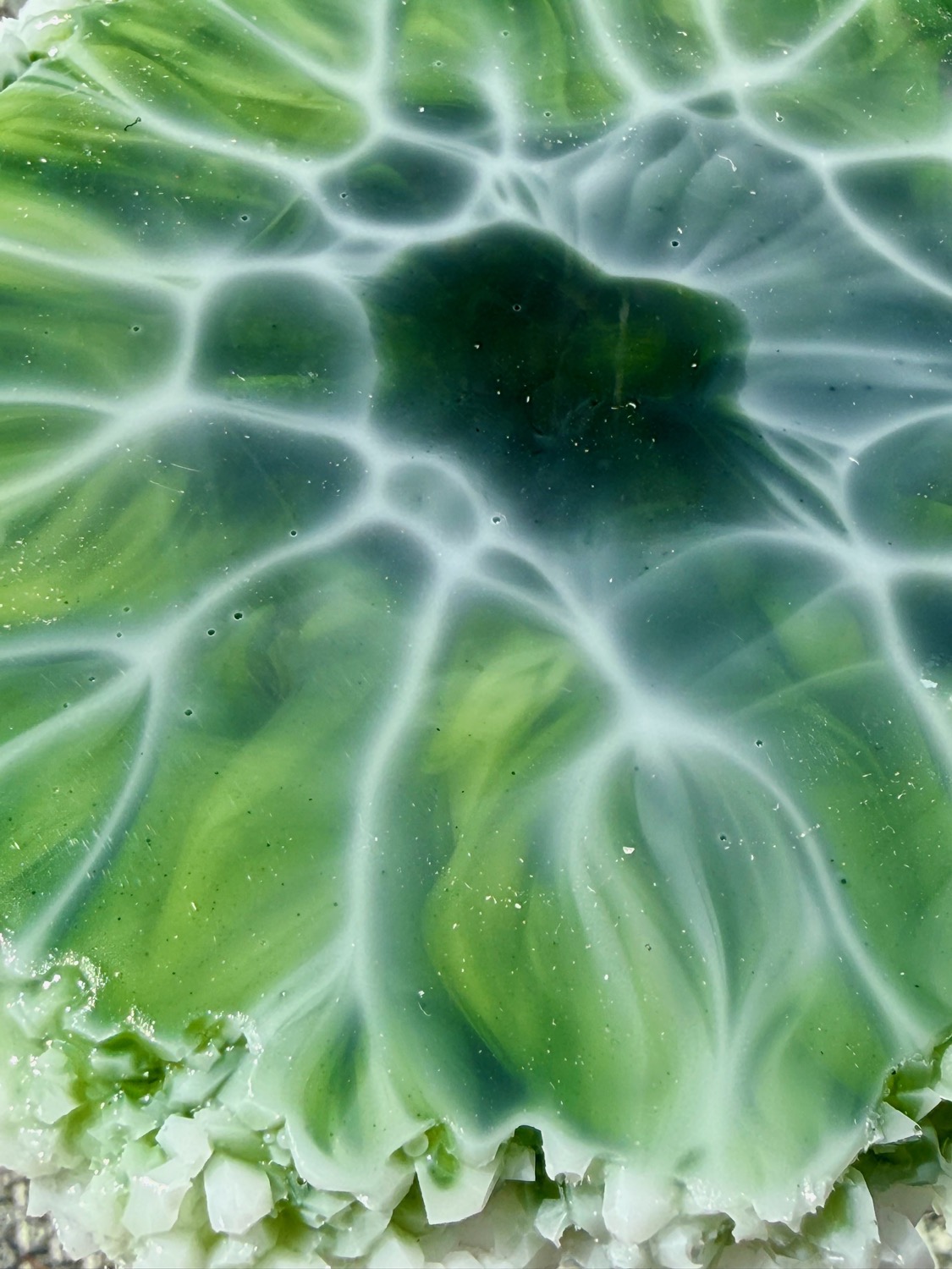 Emerald Geode coaster detail